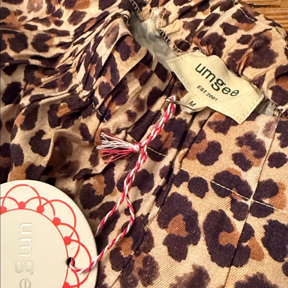 Umgee Leopard Print wide leg pants
